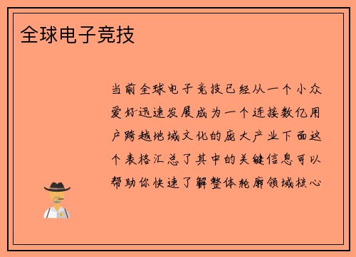 全球电子竞技